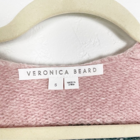 Veronica Beard Elizabeth Striped Cardigan Sweater Knit Cotton Wool Cashmere - Picture 5 of 6